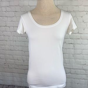 White House Black Market White Layering Tee Size Medium